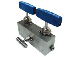 20DBNV Series Double Block & Bleed Needle Type Manifold from Parker