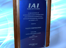 Valin Receives Sales Achievement Award from Intelligent Actuator