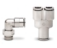 Series 600 Nickel-Plated Brass Push-In Fittings