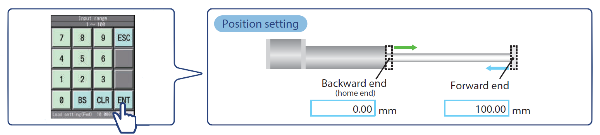 Start and End Points Set to Any Position