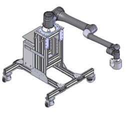 MOBILE ROBOT STAND, ADJUSTABLE HEIGHT  FOR TM 5, 12 AND 14 SERIES STAND