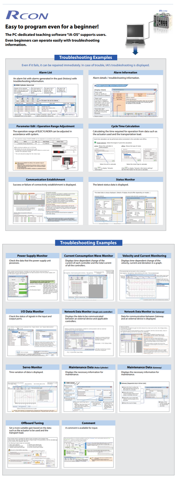 RCON troubleshooting examples