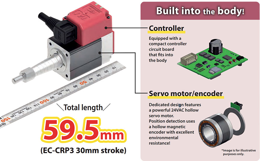 Compact ELECYLINDER? EC-CRP/CGD/CTC Slim Electric Actuator from IAI