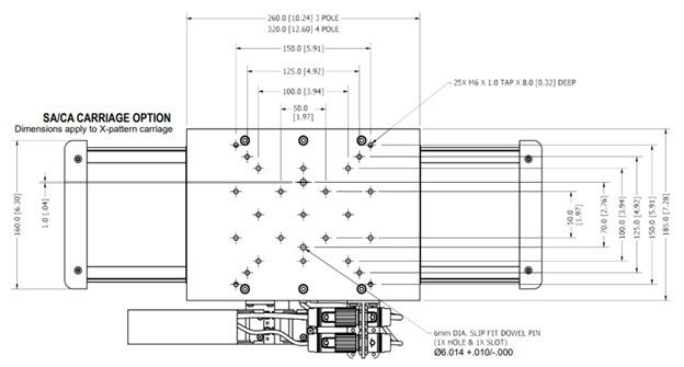 XLM Series Linear Motor Stages XLM145 Specifications